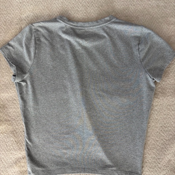 Hollister Gray Crewneck Tee with White Logo - Picture 2 of 3